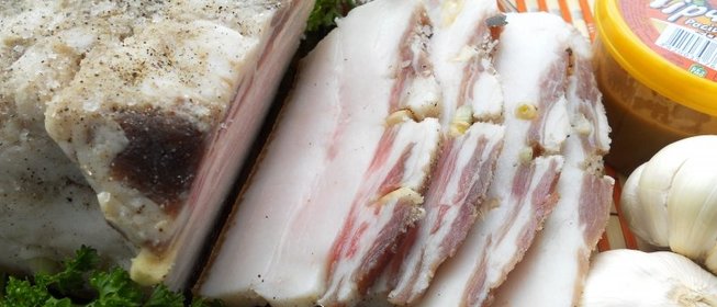 Сало соленое