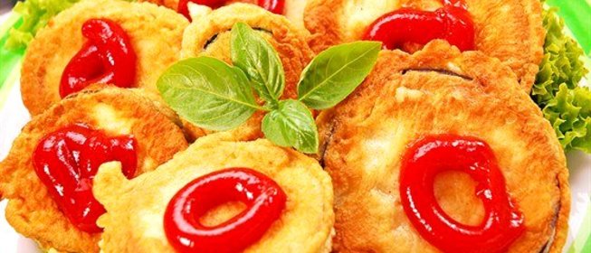 Баклажанные оладьи