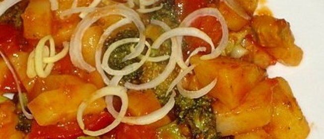 Картошка с брокколи