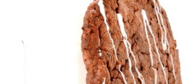 Шоколадно-клюквенное овсяное печенье