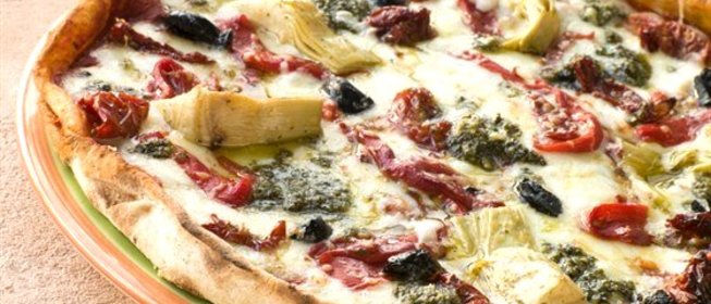 Пицца с запеченными овощами