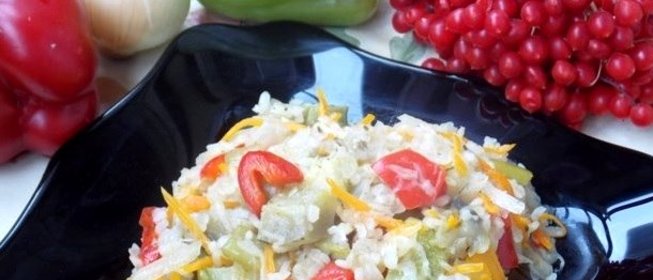 Овощное рагу с рисом
