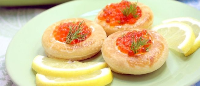 Волованы с икрой