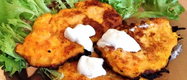 Оладьи морковные на кефире