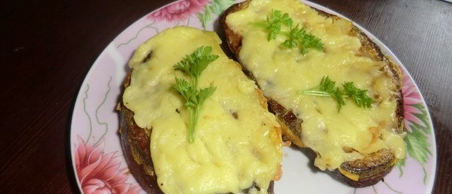 ленивая пицца-запеканка на сковородке