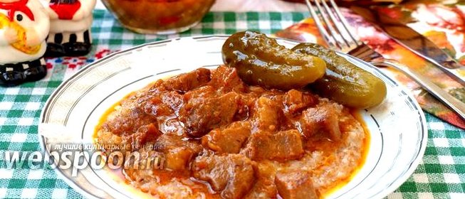 Свинина в медово-горчичном соусе