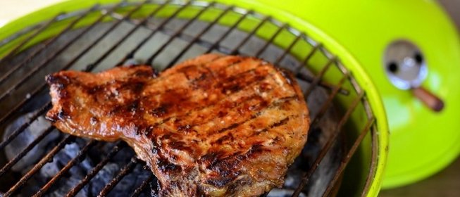 Свинина барбекю в яблочном сидре с овощами.