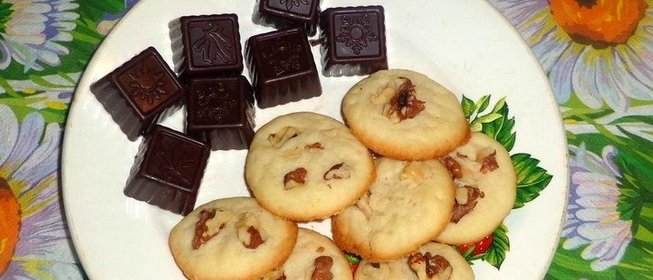 Печенье с корицей и грецким орехом