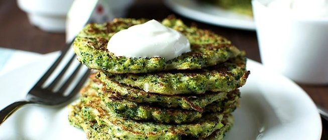 Оладьи из брокколи в духовке