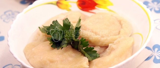 Вареники с крабовым мясом