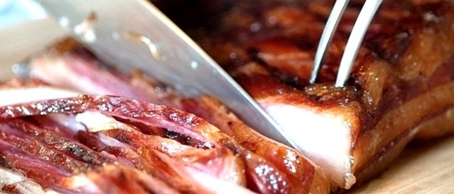 Сало в коптильне