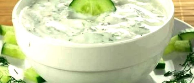 Cоус Тартар из свежих огурцов