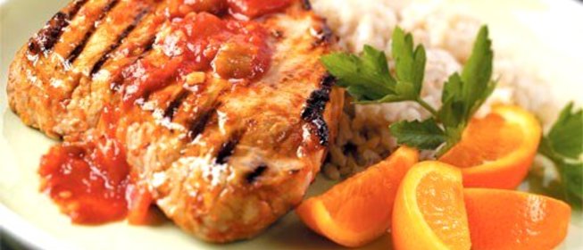 Свинина в апельсиновой глазури