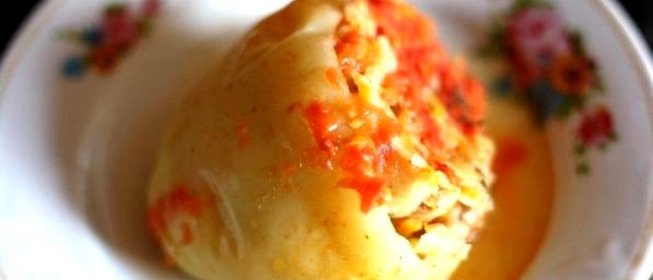 Фаршированный перец вегетарианский