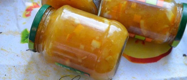 Кабачковое варенье с ананасом