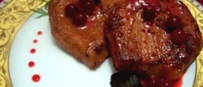 Свинина под клюквенным маринадом