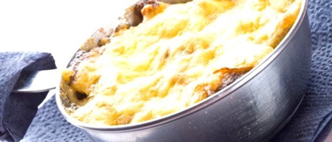 Запеченный омлет с куриной печенкой