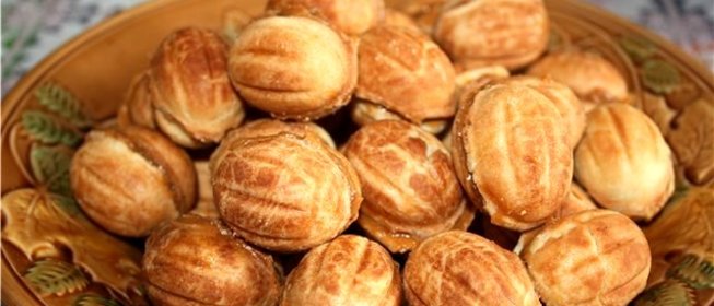 Печенье Орешки со сгущенкой