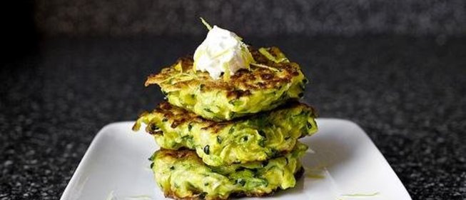 Оладьи из цуккини с лимоном