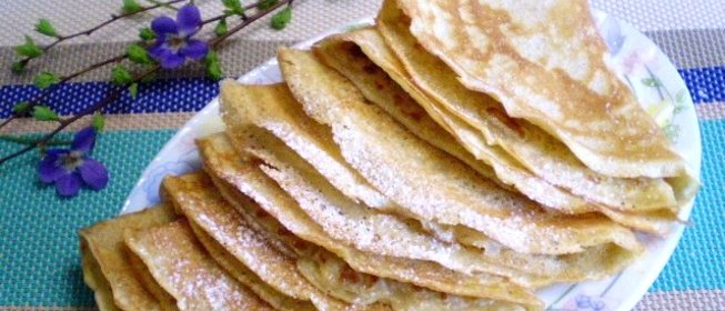 Диетические блинчики без муки