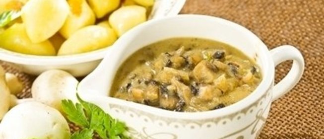 Соус из шампиньонов