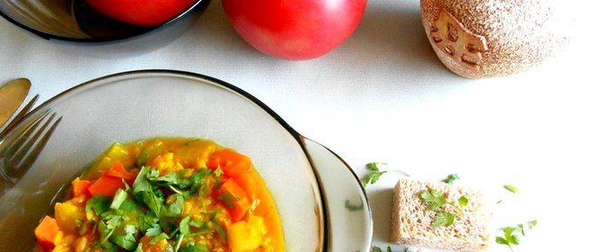 Рагу из чечевицы