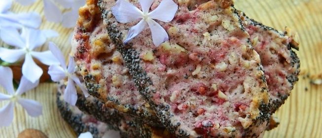 Малиновое печенье с маком