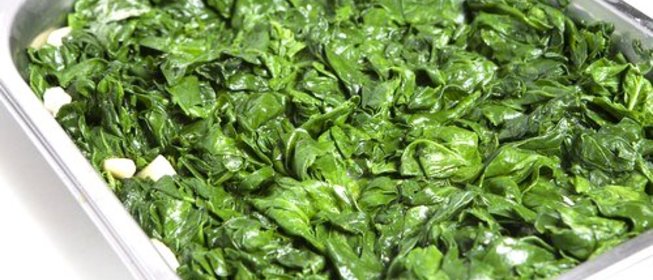 Бланшированный шпинат