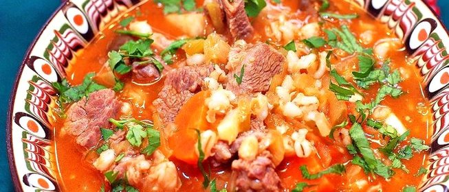 Харчо с перловкой