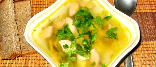 Рассольник с сосисками