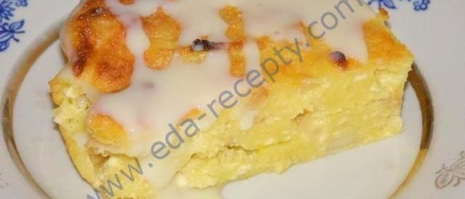 Творожная запеканка с яблоками