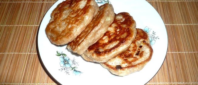 Ржаные оладьи с репчатым луком