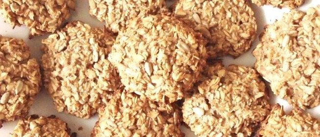 Овсяное печенье с медом на кефире