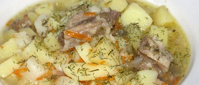 Тушеная картошка с бараниной