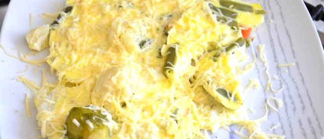 Омлет с овощами на пару