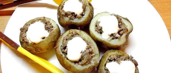 Картофель фаршированный