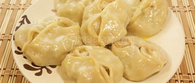 Манты с тыквой