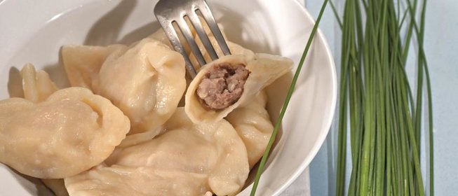Пельмени с утиным фаршем
