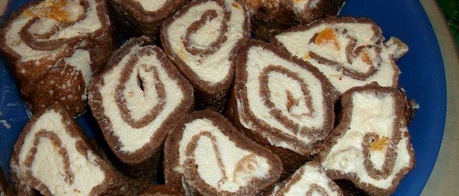 Блины с сырковой массой