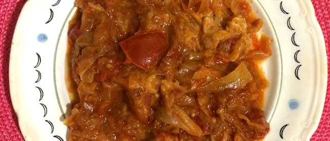 Овощное рагу с капустой