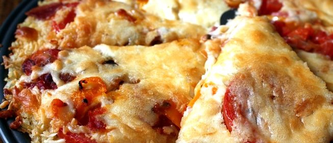 Пицца с рисом и козьим сыром