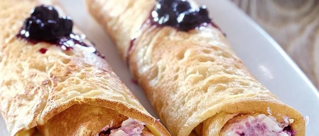 Заварные молочные блины