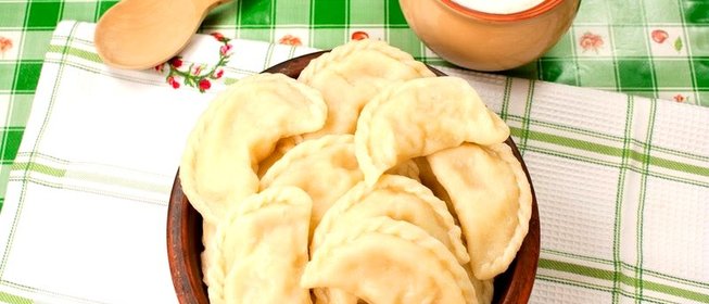 Тесто на вареники с картошкой