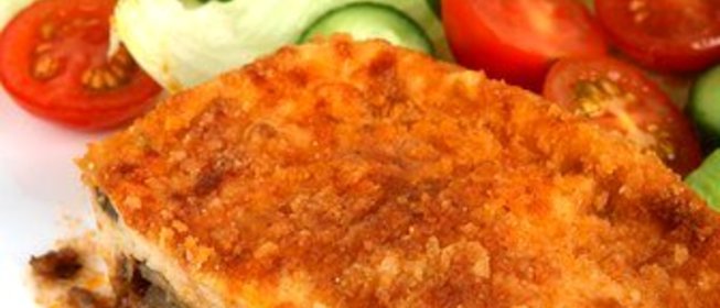 Слоеная запеканка из цукини и пармезана