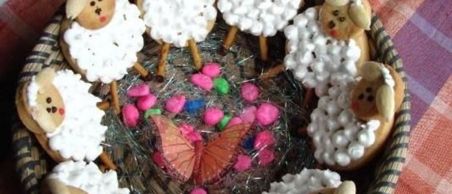 Пасхальное печенье Овечки