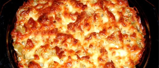 Запеканка из макарон с яйцом