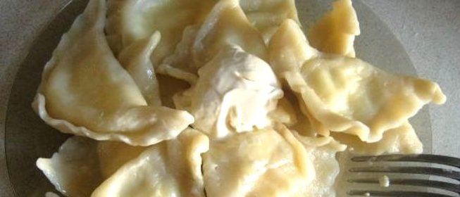 Домашние вареники с творогом