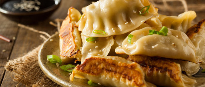 Вареники с лососем