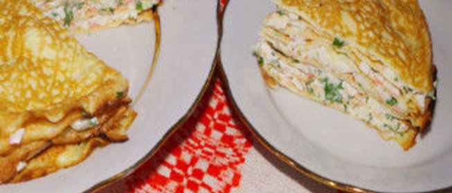 Блинный торт Нежность