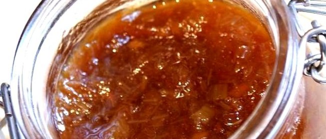 Варенье из ревеня с яблоками